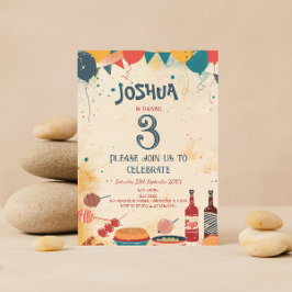 Convite Festa de aniversário Personalizada de Fotografias 