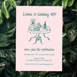 Convite Festa de aniversário Personalizada de Picnic de Bu