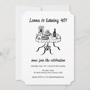 Convite Festa de aniversário Personalizada de Picnic de Bu