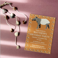Festa de aniversário Personalizada de Tapir Malaio