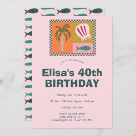 Convite Festa de aniversário PERSONALIZADA Moderna de Soir