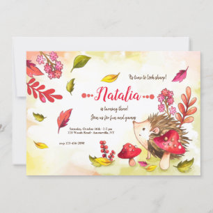 Convite Festa de aniversário Porcupine Cutie