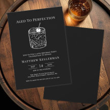 Festa de Aniversário Preto Envelhecido à Perfeição