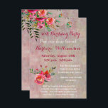 Convite Festa de aniversário Qualquer Flor De Aquarela Ida<br><div class="desc">Belo cartão de convite de aniversário para um amigo especial; adorável olhar com flores de aquarela e um fundo texturizado macio. Gentil, colorido e alegre — será muito apreciado. Muito para personalizar este convite e será apropriado para qualquer idade com uma simples mudança de texto. Os produtos correspondentes estão disponíveis,...</div>