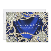 Festa de aniversário Real Azul de Glam