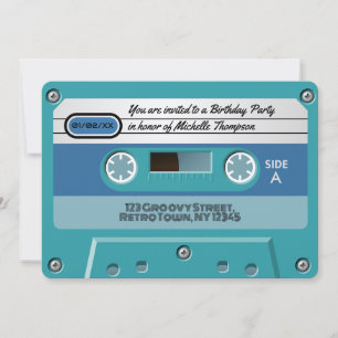 Convite Festa de aniversário Retrópica Incrível do Groovy