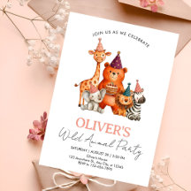 Festa de Aniversário Safari de Animais Selvagens