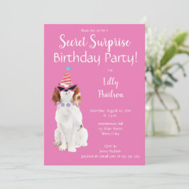 Convite Festa de aniversário Secreta Surpresa Engraçado