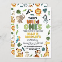 Festa de aniversário Selvagem de Zoo Safari, Gêmeo