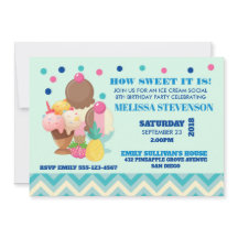 Festa de aniversário social Sorvete