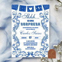 Festa de Aniversário SORPRESA Talavera Azul Espanh
