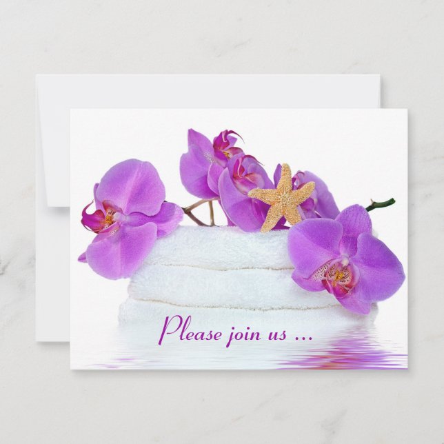 Convite Festa de aniversário Spa (Frente)