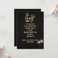 Festa de aniversário Sparkler