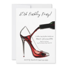 Festa de aniversário-Stiletto com Vinho