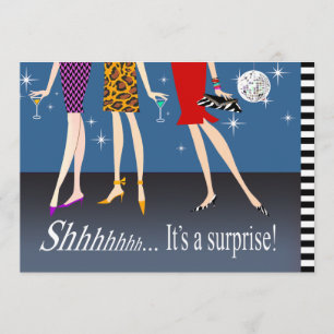 Convite Festa de aniversário Surpresa das garotas do Fashi