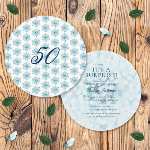 Convite Festa de Aniversário Surpresa de 50 anos com Hortê