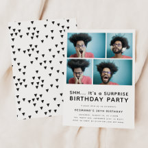 Festa de Aniversário Surpresa Moderno Qualquer Ida