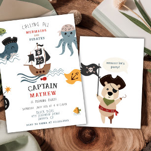 Convite Festa de Aniversário Tema Pirata para Qualquer Ida