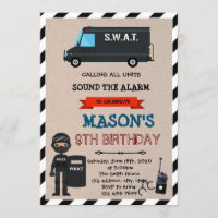 Festa de aniversário tema polícia SWAT