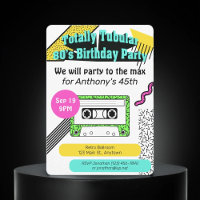 Festa de aniversário Totalmente Tubular de anos 80