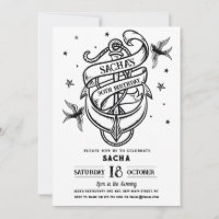 Festa de aniversário Tradicional Tatuagem Anchor R