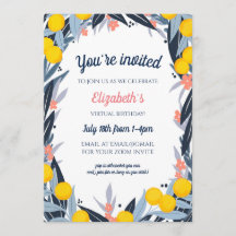 Festa de aniversário Virtual de Notas Tropicais