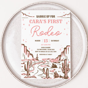 Convite Festa de aniversário Wild West Rodeo