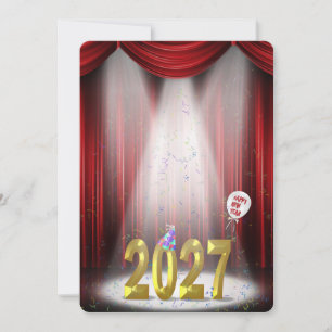 Convite Festa de Ano Novo 2027 em Destaque
