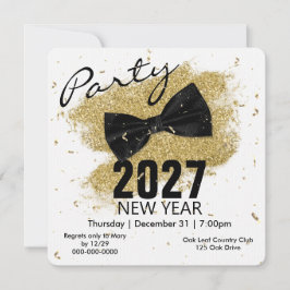 Convite Festa de Ano Novo Black Tie 2027