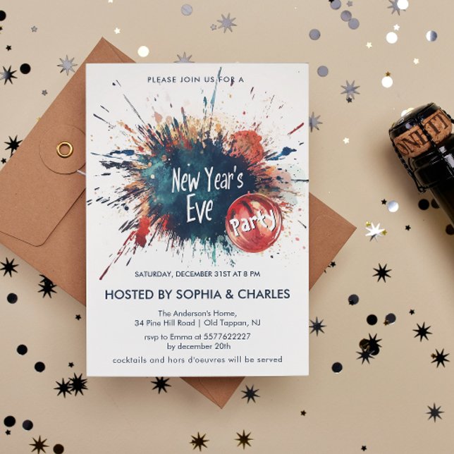 Convite Festa de Ano Novo da Arte de Rua (Criador carregado)