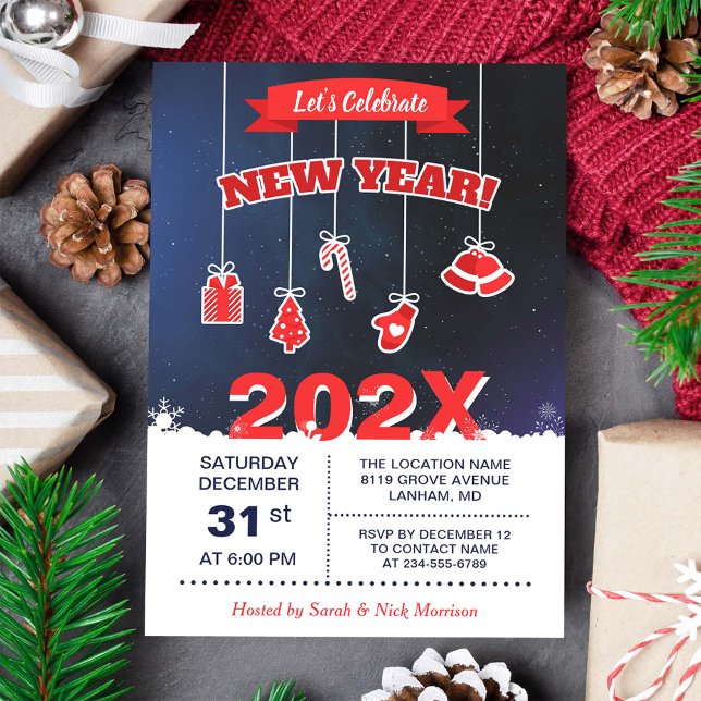 Convite Festa de Ano Novo do vamos Celebrar (Criador carregado)