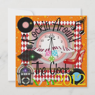 Convite Festa de Ano Novo Royally Rockin - SRF