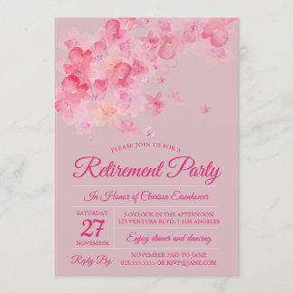 Convite Festa de Aposentação do Flor de Cereja