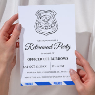 Convite Festa de Aposentadoria da Polícia