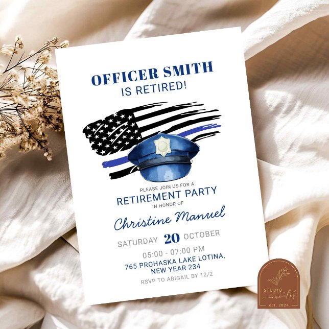 Convite Festa de Aposentadoria da Polícia (Criador carregado)