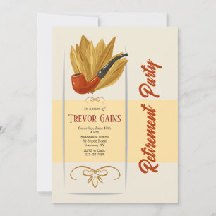 Convite Festa de Aposentadoria de Fumante de Cachimbo