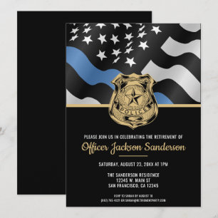 Convite Festa de Aposentadoria de Oficial de Polícia