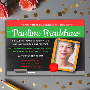 Convite Festa de aposentadoria de professores de fotografi