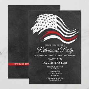 Convite Festa de Aposentadoria do Bombeiro Afina a Linha V