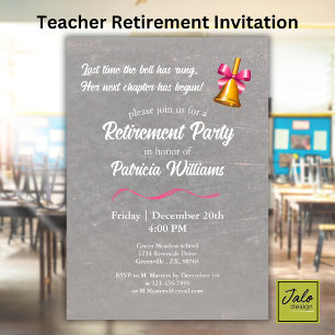 Convite Festa de Aposentadoria do Sino Clássico dos Profes