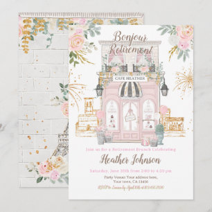 Convite Festa de Aposentadoria em Paris