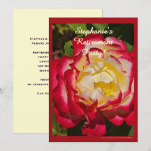 Festa de Aposentadoria Rosa Vermelha e Dourada Mac