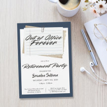 Festa de Aposentadoria Simples e Para Sempre Fora 