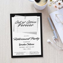 Festa de Aposentadoria Simples e Para Sempre Fora 