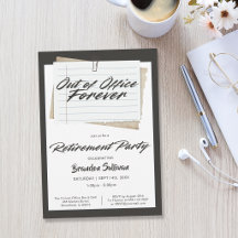 Festa de Aposentadoria Simples Fora do Escritório 
