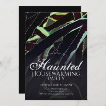 Festa de Aquecimento de Casa Assombrada Preta e Ve