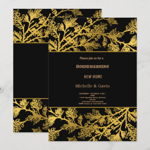 Convite Festa de aquecimento de casa moderna outono queda 