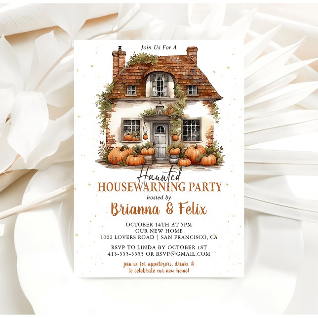 Convite Festa de Aquecimento Familiar do Halloween (Criador carregado)