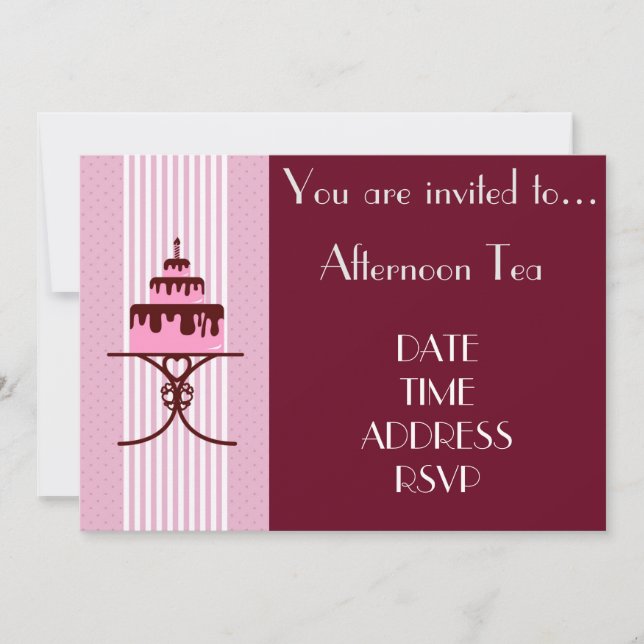 Convite Festa de Arte Francesa Deco Tarde (Frente)