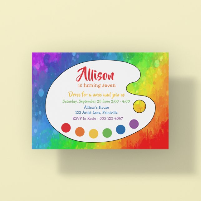 Convite Festa de Arte | Partido da Tinta (Criador carregado)